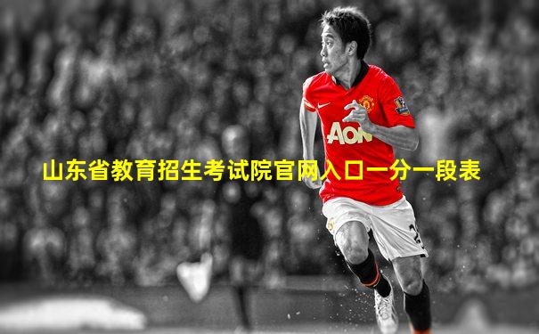 山东省教育招生考试院官网入口一分一段表